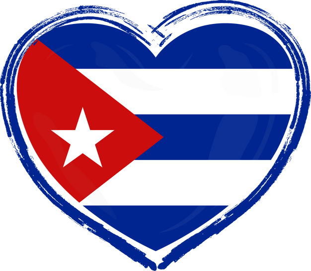 Cuba Flag Heart